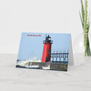 Tarjeta Faro de South Haven