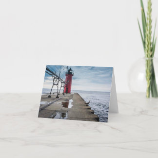 Tarjeta Faro de South Haven Notecard