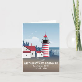 Tarjeta Faro de West Quoddy Head