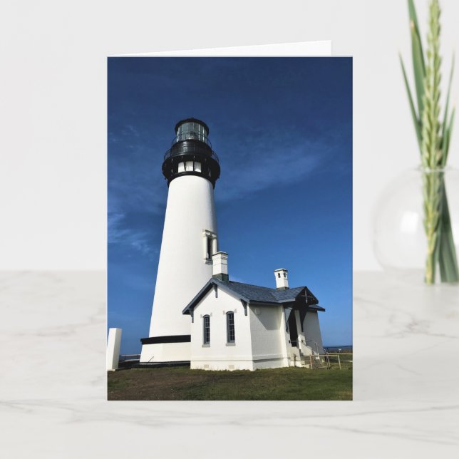 Tarjeta Faro de Yaquina Head, Newport, Oregon (Anverso)