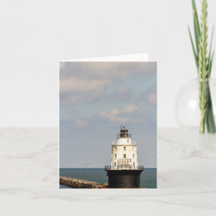 Tarjeta Faro del puerto de los refugiados