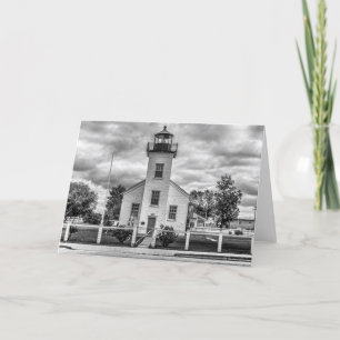 Tarjeta Faro del Punto de Arena - Michigan Notecard