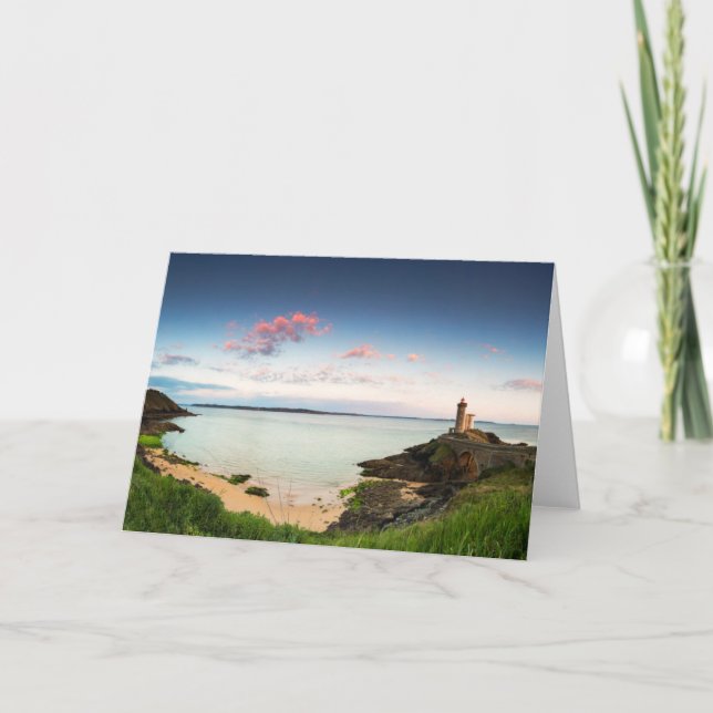 Tarjeta Faro el | Francia Bretaña Finistere de Minou (Anverso)