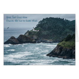 Tarjeta: faro Hecata Head (Paisaje)