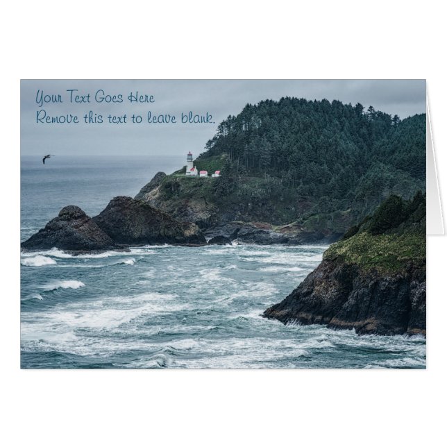 Tarjeta: faro Hecata Head (Paisaje) (Anverso (Horizontal))