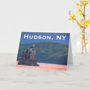 Tarjeta Faro Hudson Athens - Hudson City Light, NY C