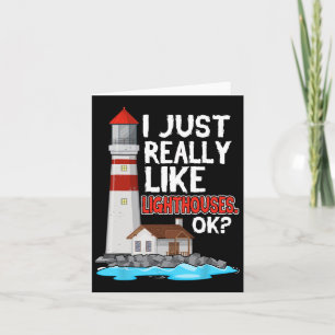 Tarjeta Faro, Me Gusta Realmente El Mar De Faros