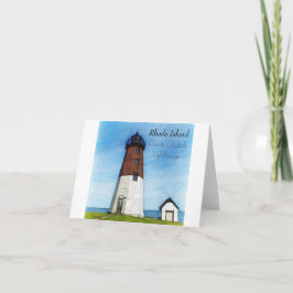 Tarjeta Faro Point Judith Isla Rhode