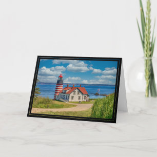 Tarjeta Faro West Quoddy Head, Lubec, Maine