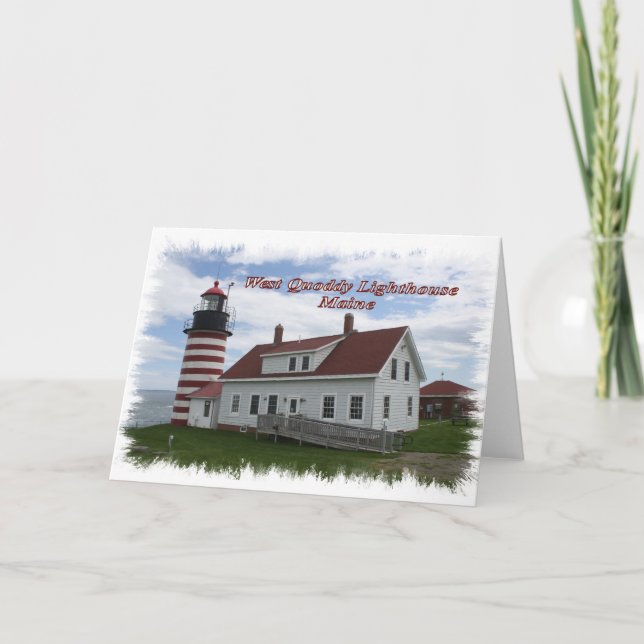 Tarjeta Faro West Quoddy - Maine (Anverso)
