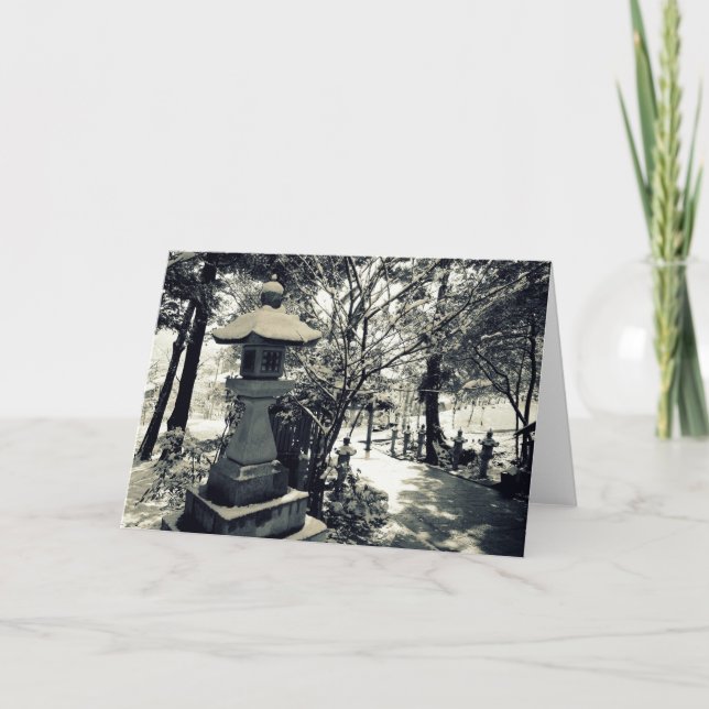 Tarjeta Faros de piedra japoneses (Anverso)
