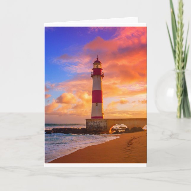 Tarjeta Faros | Faro Itapuã Bahia Brasil (Anverso)
