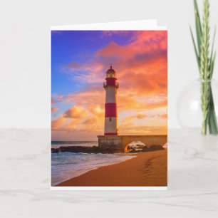 Tarjeta Faros Faro Itapuã Bahia Brasil