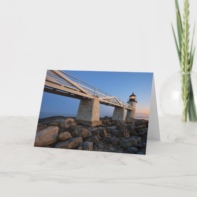 Tarjeta Faros | Faro Port Clyde Maine (Anverso)