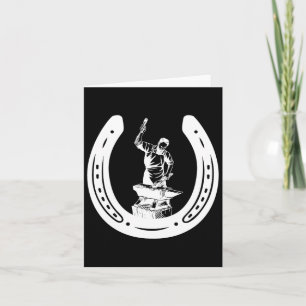 Tarjeta Farrier Horse Smono Ss Cute Ss Herrero Lo