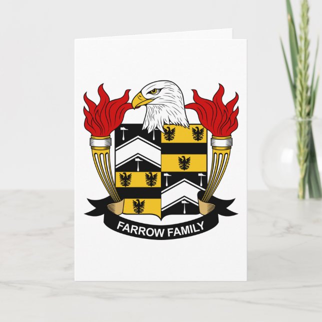 Tarjeta Farrow Family Crest (Anverso)