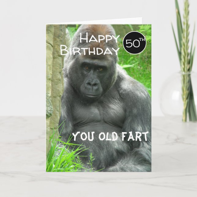 Tarjeta Fart de cumpleaños feliz (Anverso)