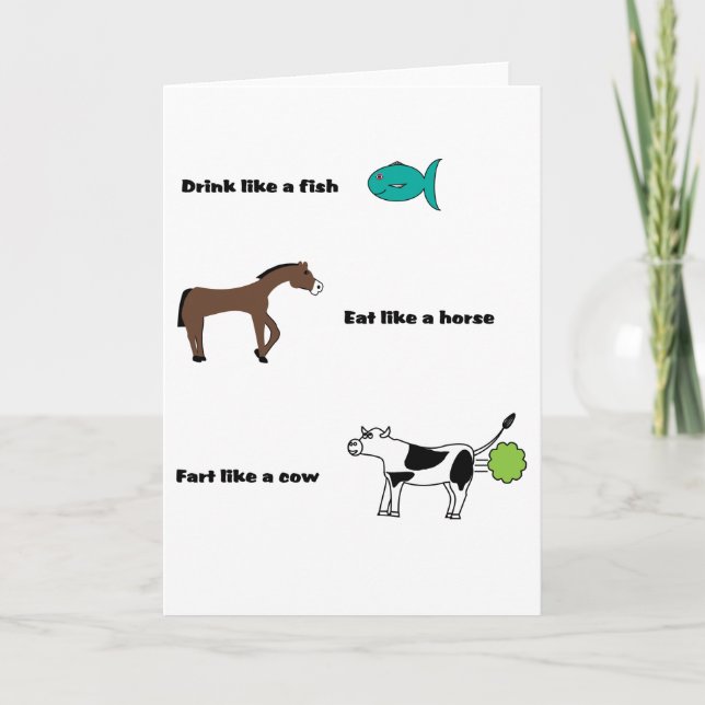 tarjeta Fart Like a Cow (Anverso)