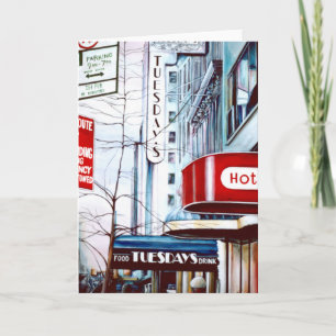 Tarjeta Fat Tuesday's Eve, New York City Greeting Card