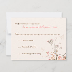 tarjeta Fatfatin Sweet Heart Butterfly Swirls RSVP