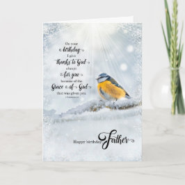 Tarjeta Father's Birthday 1 Corinthians Christian Verse