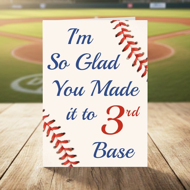Tarjeta Father's Day Baseball 3rd Base Funny Sports (Subido por el creador)
