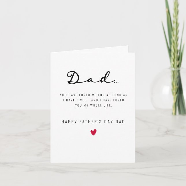 Tarjeta Father's Day card from Child (Anverso)