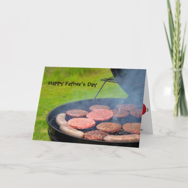 Tarjeta Father's Day Cookout (Anverso)