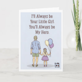 Tarjeta Father's Day - Daughter's Hero