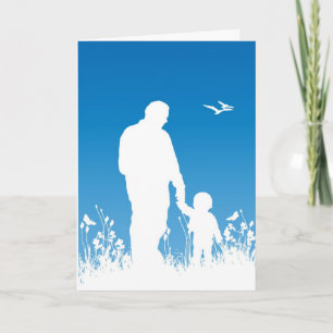 Tarjeta Father's Day Silhouette Card