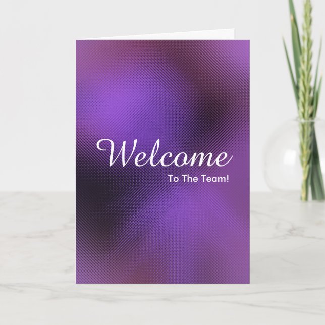Tarjeta Faux Gold New Employee Welcome Card (Anverso)