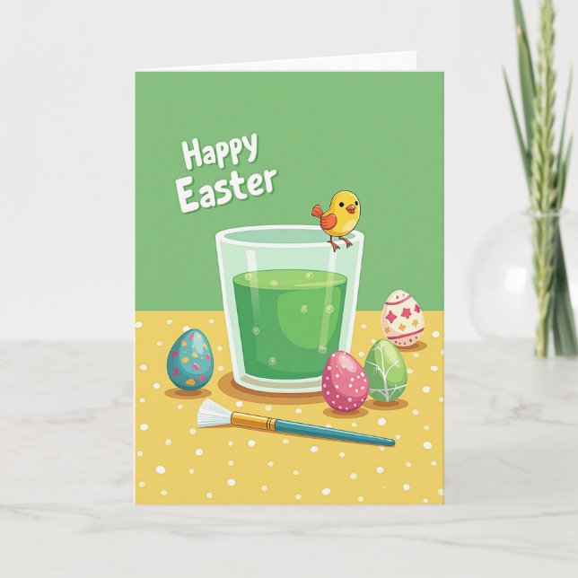 Tarjeta Faux Gold Springtime Card (Anverso)