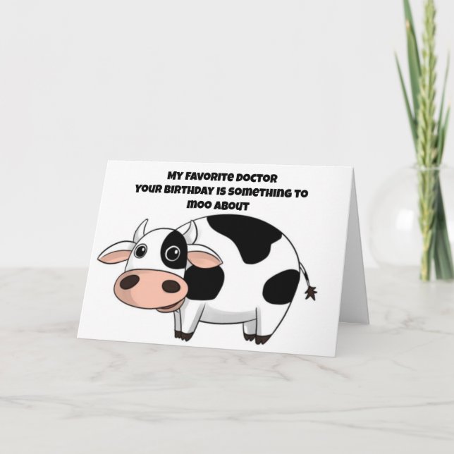 TARJETA FAV *MÉDICA* EN EL CUMPLEAÑOS ALGO DE LO QUE TENER (Anverso)