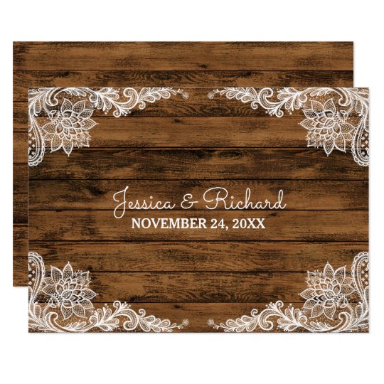 Tarjeta Favor rústico de madera del granero y del boda del