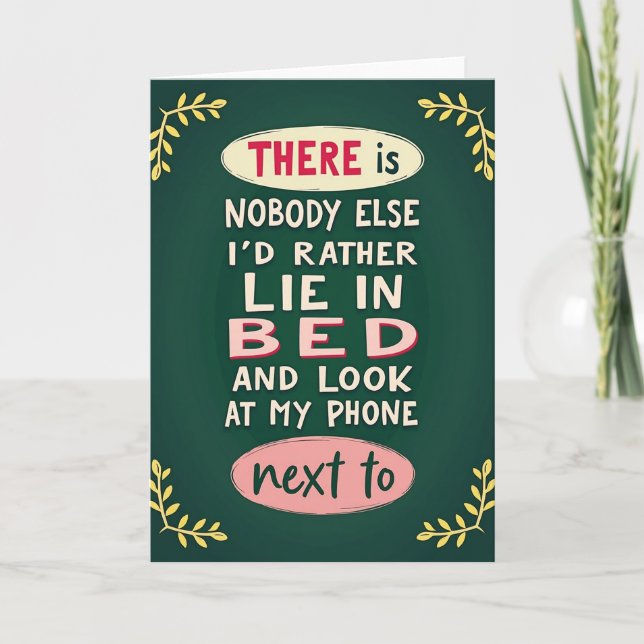 Tarjeta Favorite Bed Phone Partner Card (Anverso)