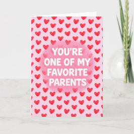 Tarjeta Favorite Parents