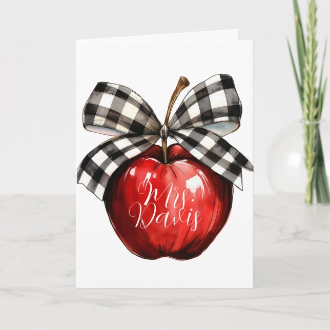 Tarjeta Favorite Teacher Greeting Card (Anverso)