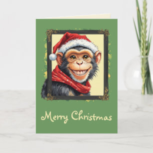 Tarjeta Favoritos divertidos de los Navidades de animales 