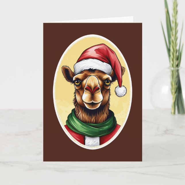 Tarjeta Favoritos divertidos de los Navidades de animales  (Anverso)