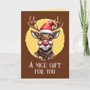 Tarjeta Favoritos divertidos de los Navidades de animales