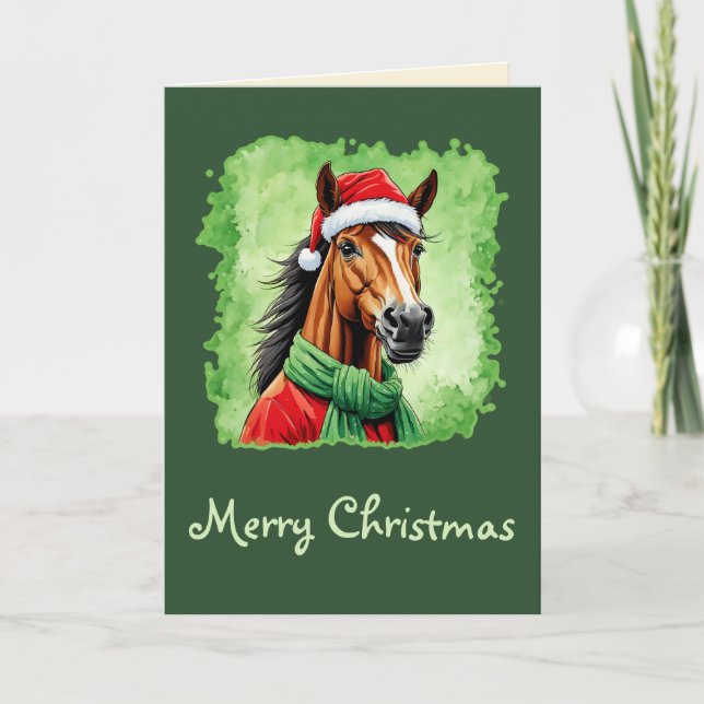 Tarjeta Favoritos divertidos de los Navidades de animales  (Anverso)