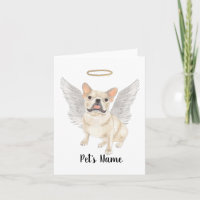 Fawn Tan Cream Frenchie Sympathy Memorial
