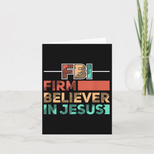 Tarjeta Fbi Firme Creyente En Jesús Cristiano Motivacional