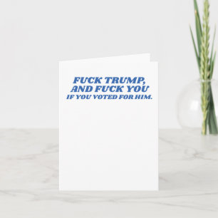 Tarjeta Fck Trump