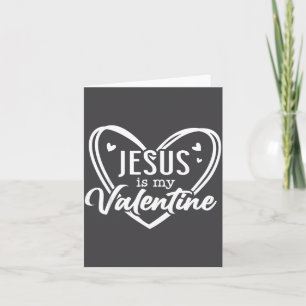 Tarjeta Fe Cristiana Corazón de Jesús Amor Día de San Vale