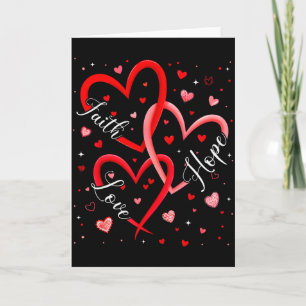 Tarjeta Fe Cristiana Esperanza Amor Corazones Religioso Va