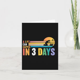 Tarjeta Fe Cristiana Feliz Día de Pascua Puede Ocurrir Muc