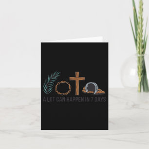 Tarjeta Fe Cristiana Feliz Día de Pascua Puede Ocurrir Muc