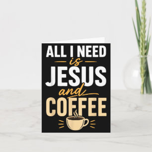 Tarjeta Fe cristiana Jesús Café Mañana Oración