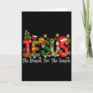 Tarjeta Fe Cristiana Jesús Es La Razón De La Temporada